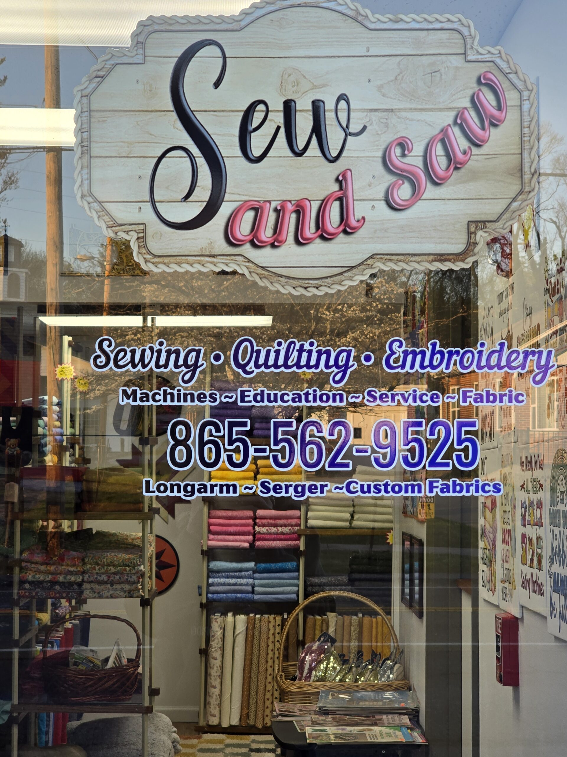 Sew & Saw Studio's front entrance