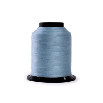 Grace Finesse 50 wt Polyester Thread – French Blue – Classic French blue quilting thread on a 1,100-yard mini cone