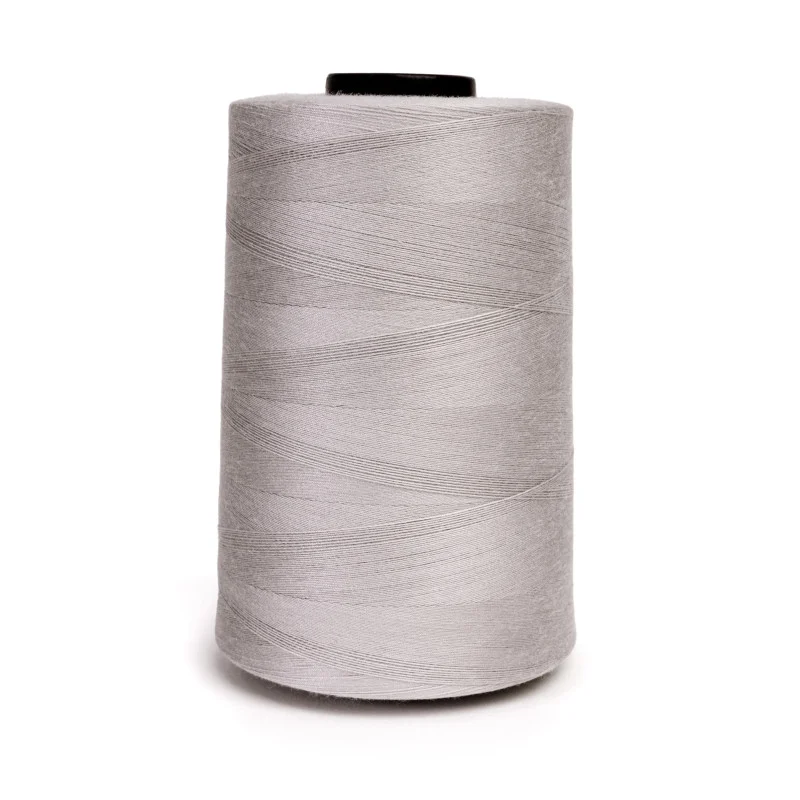 Grace Finesse 50 wt Polyester Thread – Smokey Quartz – Smoky gray quilting thread on a 5,500-yard cone