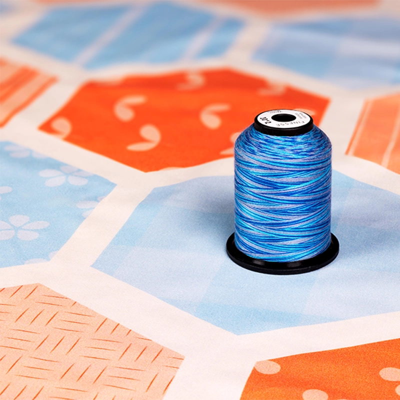 Grace Finesse 50 wt Variegated Polyester Thread – 1,100 yd Cones